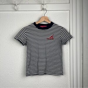 Vintage Striped Black and White Shirt - made in Canada!